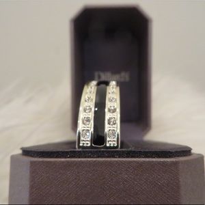Silver and Black Crystal Bracelet